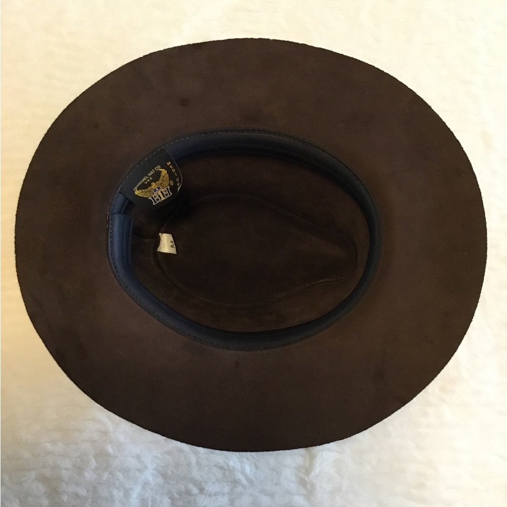 Henschel Co. Leather Brown Hat Sz.M - Picture 4 of 9